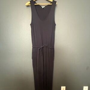 Daily Ritual Navy Sleeveless Pants Romper